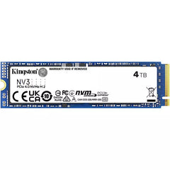 Kingston 4TB PCIe 4.0 NV3 NVMe M.2 2280 SSD