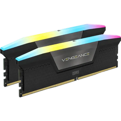Corsair VENGEANCE RGB 6400MHz 96GB (2x48GB) C32 DDR5 (INTEL XMP) Black